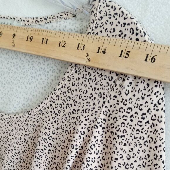 Gaze Bodysuit Women Small Tan Black Animal Print Long Sleeve - Picture 7 of 11